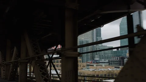 Queensboro Bridge Driving Stock Footage 128375348