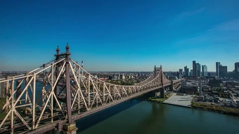 Queensboro Bridge Facing Brooklyn Stock Footage 83527685