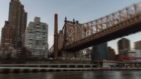 Queensboro Bridge Fast Hyperlapse Stock Footage 233943421