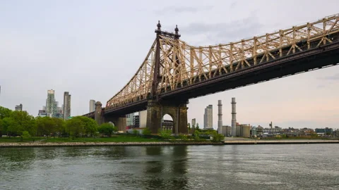 Queensboro Bridge Hyperlapse Stock Footage 240947278