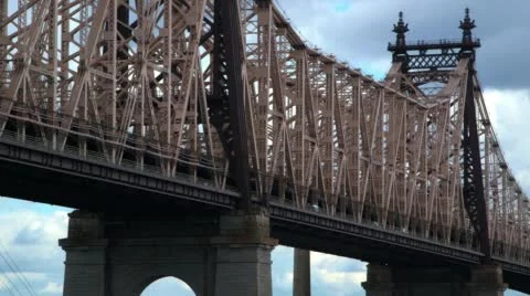 Queensboro Bridge longshot Stock Footage 48342390