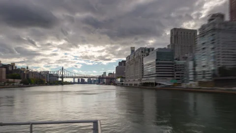 Queensboro Bridge Passby Stock Footage 166267512