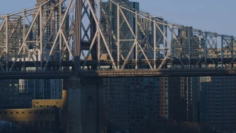 Queensboro Bridge Static Stock Footage 126999073