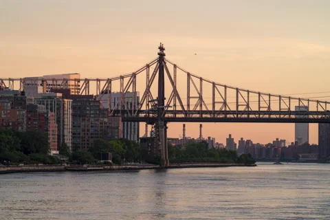 Queensboro Bridge Timelapse 2 Stock Footage 132590483