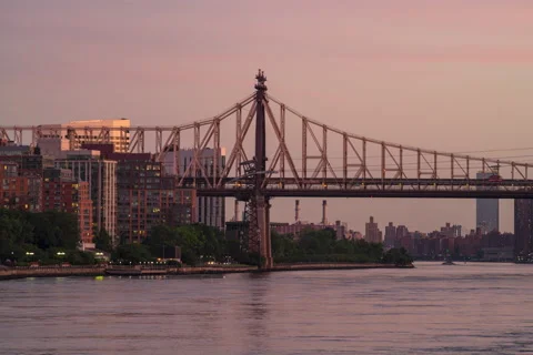 Queensboro Bridge Timelapse 4 Stock Footage 132589223
