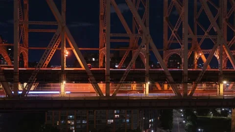 Queensboro Bridge Timelapse 4K Stock Footage 204138552