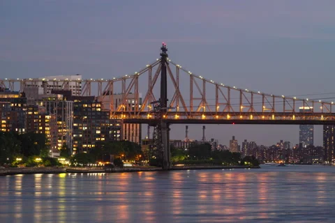 Queensboro Bridge Timelapse 5 Stock Footage 132589819