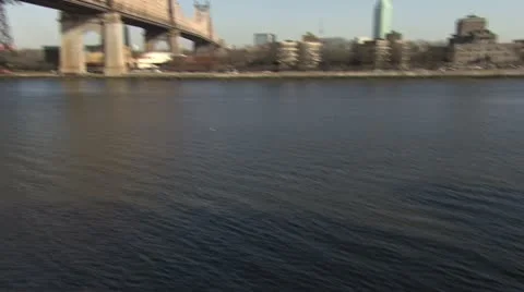 Queensboro Bridge-Winter Stock Footage 11366131