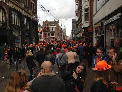 Queensday Amsterdam Stock Photos