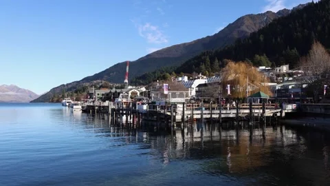 Queenstown Harbour Stock Footage 280891444