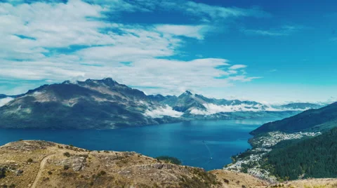 Queenstown Hill Stock Footage 62769844
