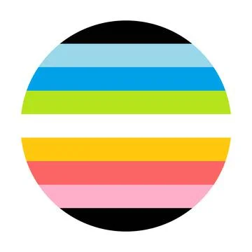 Queer flag symbol vector illustration. Various gender identities Stock Illustration