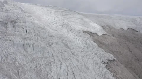 Quelccaya Ice Cap 4K Drone aerial of Glacier, Peru Stock Footage 260878503