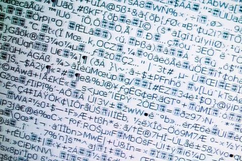 Quelltext, Matrix Quelltext, Matrix Copyright: xZoonar.com/LutzxWallrothx ... Foto stock