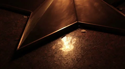 Quenchless flame in night 스톡 동영상 55064597