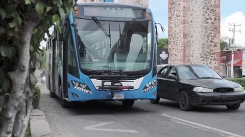 Queretaro Bus Stock Footage 280331268
