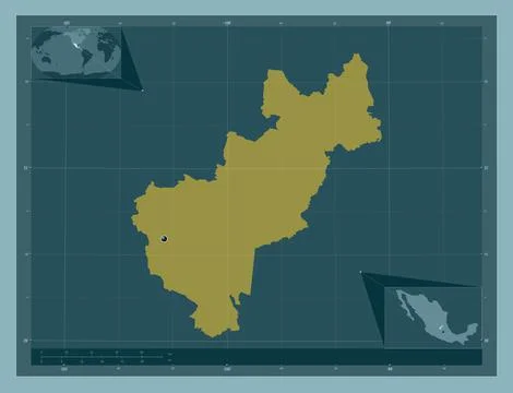 Queretaro, Mexico. Solid color shape Stock Illustration