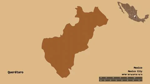 Queretaro, state of Mexico, zoomed. Pattern Stock Illustration