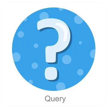 Query and search icon concept Stock Illustration