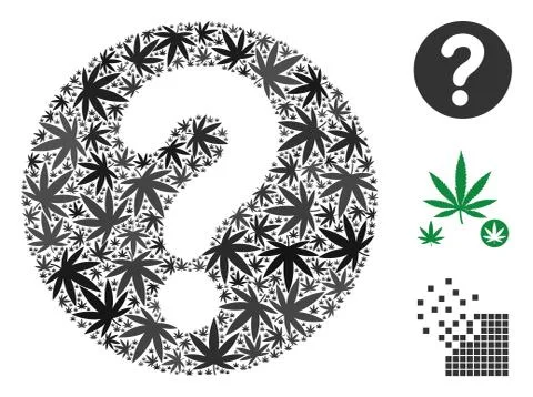 Query Collage of Cannabis Stock Illustration