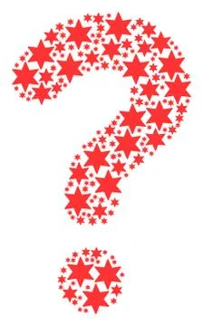 Query Composition of Fireworks Star Icons Illustrazione stock