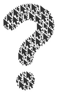 Query Composition of Mouse Cursor Icons Stock Illustration