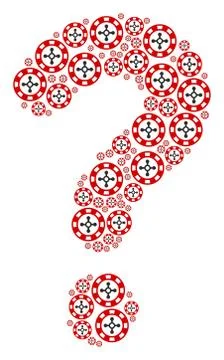 Query Figure of Roulette Casino Chip Icons Illustrazione stock