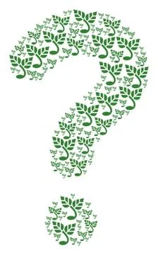 Query Mosaic of Sprout Icons Stock Illustration
