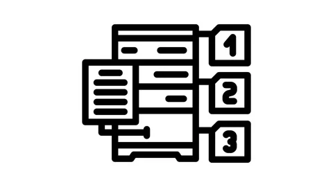Query optimization database line icon animation Stock Footage 326759751