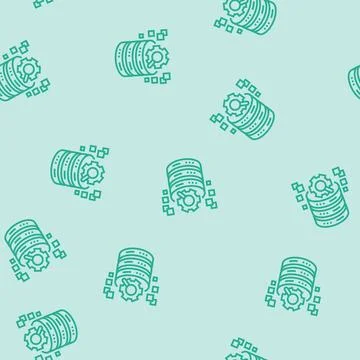 Query optimization database line seamless pattern Illustrazione stock