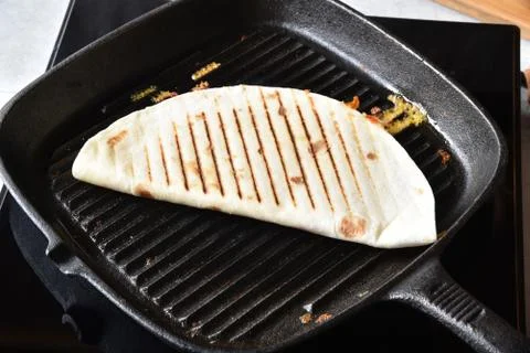 Quesadilla cooking Stock Photos