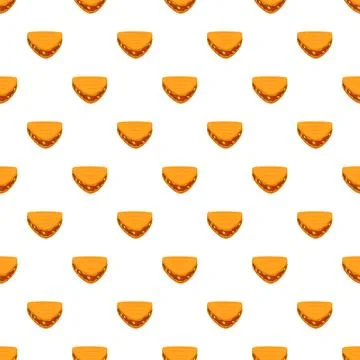 Quesadilla fast food mexican snack seamless pattern Stock Illustration