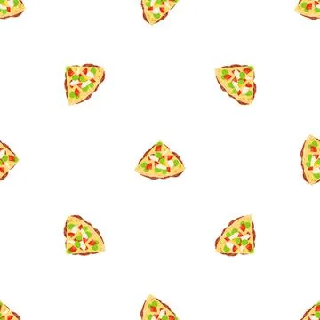 Quesadilla food pattern seamless vector Stock Illustration
