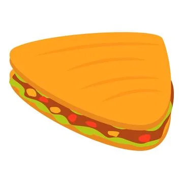 Quesadilla icon cartoon vector. Kitchen food Illustrazione stock