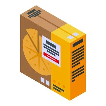 Quesadilla package icon isometric vector. Vegetable bread Stock Illustration