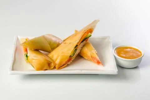 Quesadilla on a plate Stock Photos