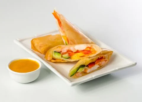 Quesadilla on a plate Stock Photos
