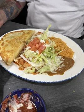Quesadilla plate Stock Photos