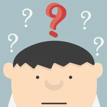 With question 2.5d Stock Illustration