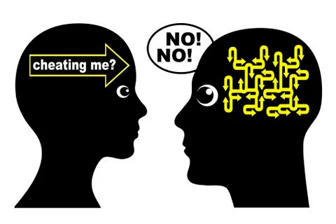 Question about Cheating Illustrazione stock