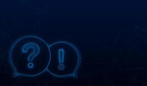 Question and Answer banner. Megaphone banner. Web design. Vector stock Stock Illustration