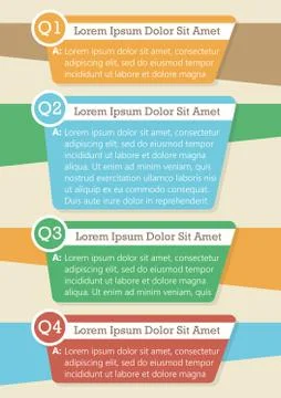 Question and Answer banners template Stock Illustration