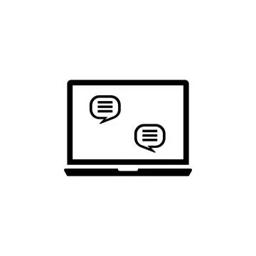 Question and Answer Chat, Online Chatting Solid Flat Vector Icon Isolated on  Stock Illustration