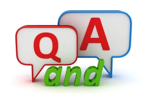 Question and Answer Concept Question and Answer Concept , This is a 3d ren... Stock Photos