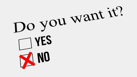 Question and answer. Do you want it – No. Survey. Stock Footage 111426984