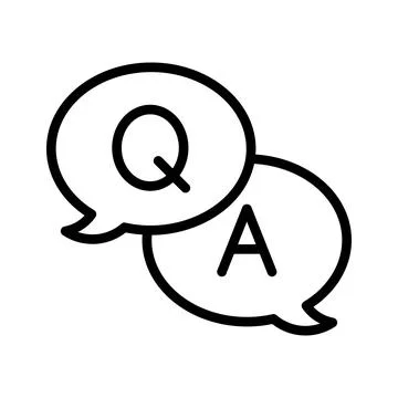 Question and answer icon design, bubble chat vectors Stock Illustration