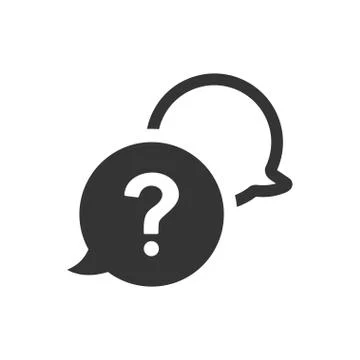 Question and answer icon Stock Illustration
