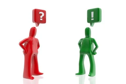 Question and answer Illustrazione stock