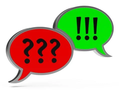 Question and answer Stock Illustration