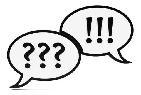 Question and answer Illustrazione stock